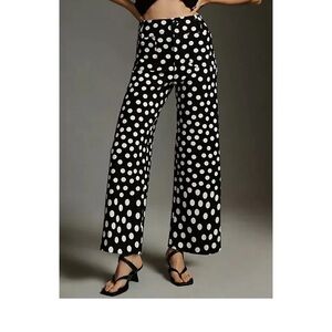 NWT with one flaw Anthropologie Collete pants polka dot size 27